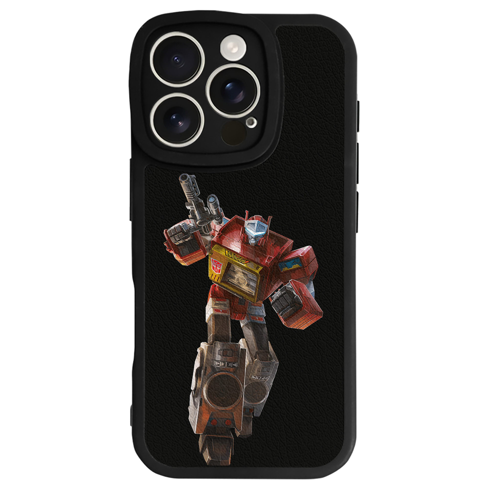 （画像用） Transformers トランスフォーマー 【iPhone 16シリーズ対応】シリコンスマホケース（レザー調） 材質：シリコン